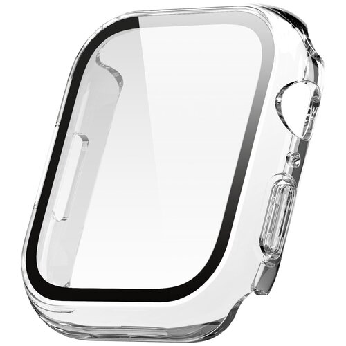 Elago для Apple Watch 44/45 mm чехол Clear Shield case+9H glass Clear