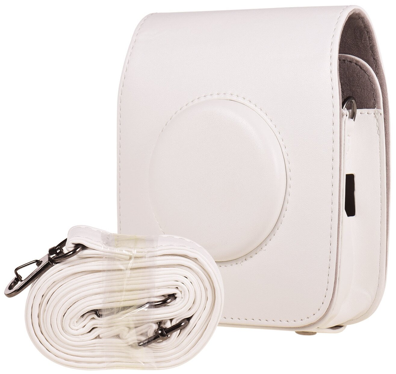 Защитный чехол-сумка-футляр MyPads TC143-430 для фотоаппарата FUJIFILM Instax SQUARE SQ20 противоударный усиленный легкий белый