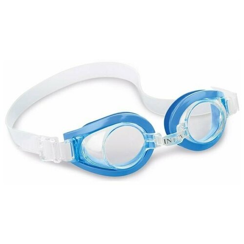 Очки для плавания Play Goggles голубые, от 3 до 8 лет
