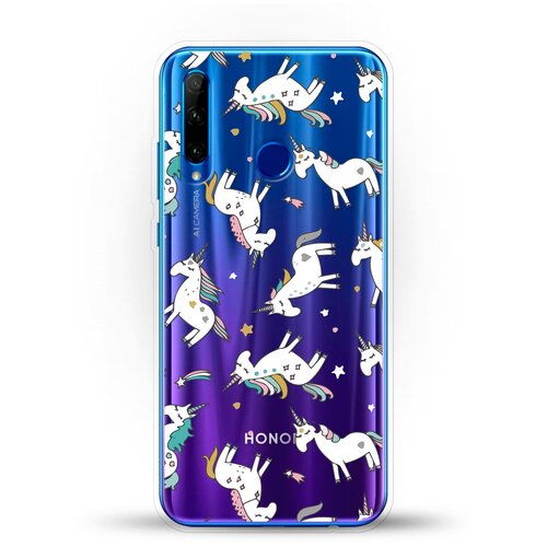 фото Силиконовый чехол единороги на honor 10i andy & paul
