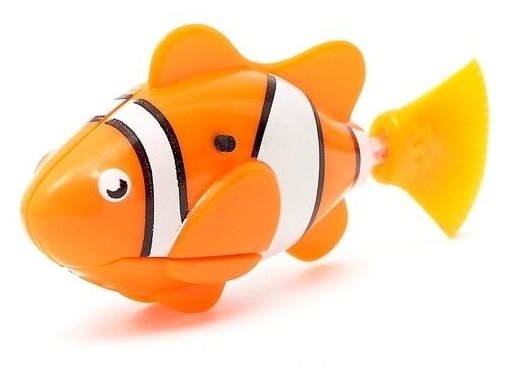 Аквариумная рыбка "Клоун", плавает в воде, работает от батареек (1 шт.)