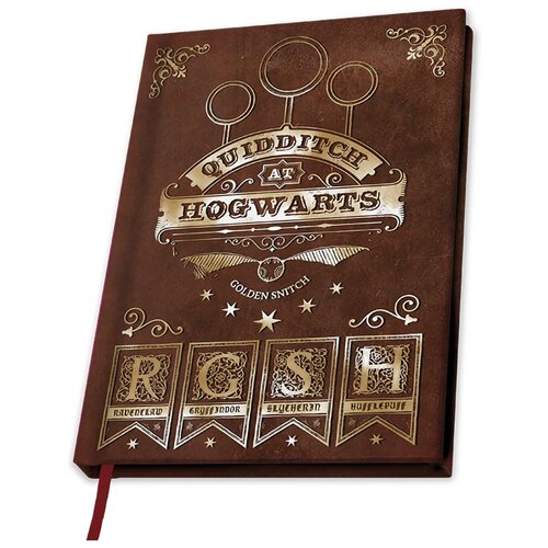 Записная книжка Harry Potter A5 Notebook Quidditch X4 ABYNOT032