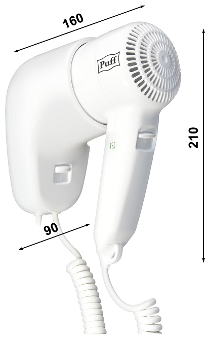 Фен Puff 1000 белый - фотография № 5
