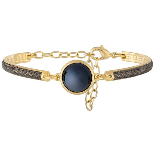 Классический браслет Pearl Black Agate