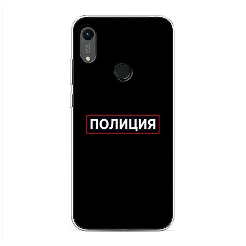 фото Силиконовый чехол "police logo" на huawei y6s / хуавей y6s case place