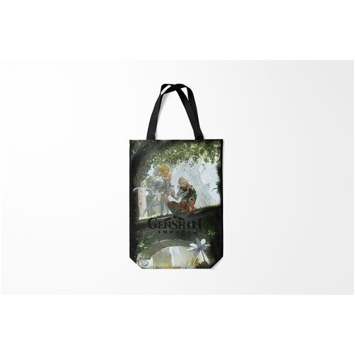 фото Сумка-шоппер / 31х42 см / геймерам / genshin impact геншин импакт тарталья burnettie