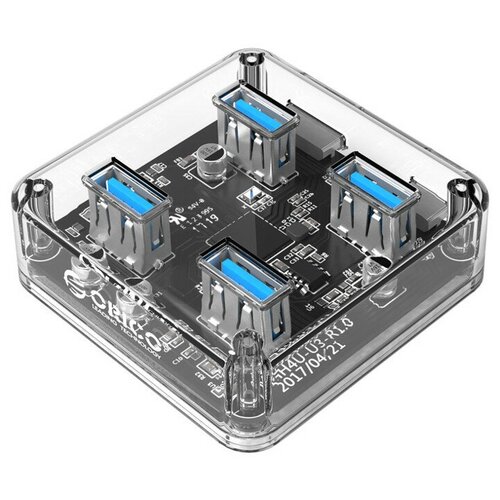 Хаб USB Orico MH4U-U3 Transparent 137400₽