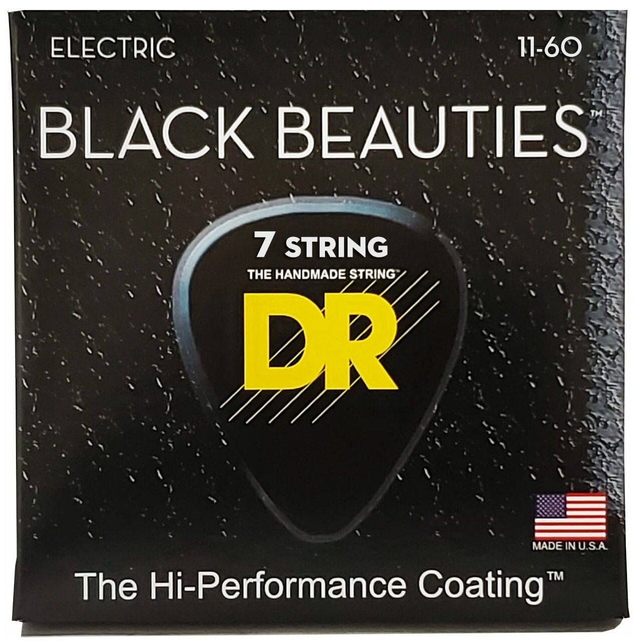 DR BKE7-11 Black Beauties Black Coated Electric 11-60 струны для электрогитары