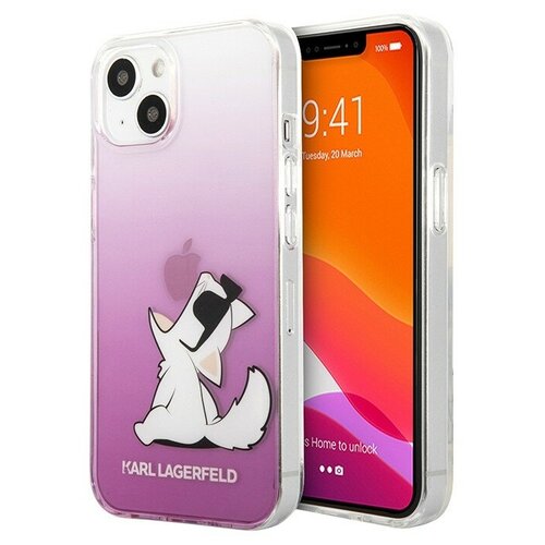  Karl Lagerfeld PC/TPU Choupette Fun Hard  iPhone 13 Mini,    (KLHCP13SCFNRCPI)