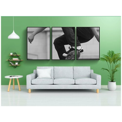 фото Набор модулных постеров для интерьера "катание на коньках, спорт, люди" 60x90 см. в тубусе, без рамки lotsprints