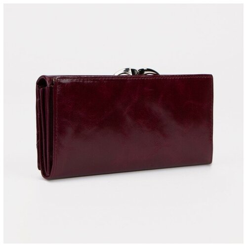 фото Кошелёк на магнитах, цвет бордовый нет бренда