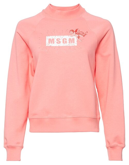 свитшот MSGM MDM70 розовый+принт xs