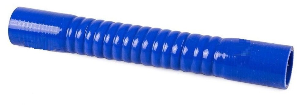 фото Патрубок силикон гофрированный d55, L400, армированный 4 нити, стенка 5 мм