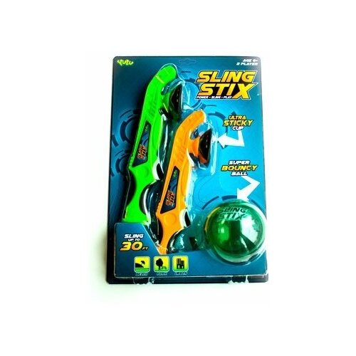 Игровой набор Yulu Sling Stix (2 устройства для запуска с присоской, 1 мяч попрыгун) (YL032)