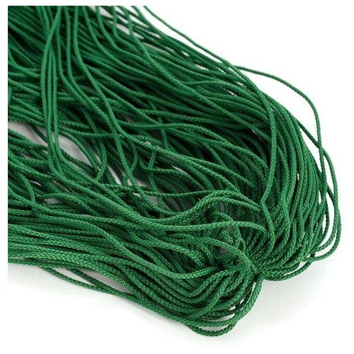 Шнур для мокасин, цвет: зеленый, 1,5 мм x 100 м, арт. 1 с-16 зефир плетеный с наполнителем 20 г