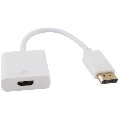 кабель переходник displayport m Переходник DisplayPort - HDMI белый (кабель)