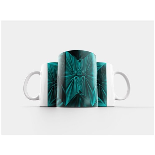 фото Кружка "фоновый узор, абстрактное искусство, цифровое искусство" 320 мл lotsprints