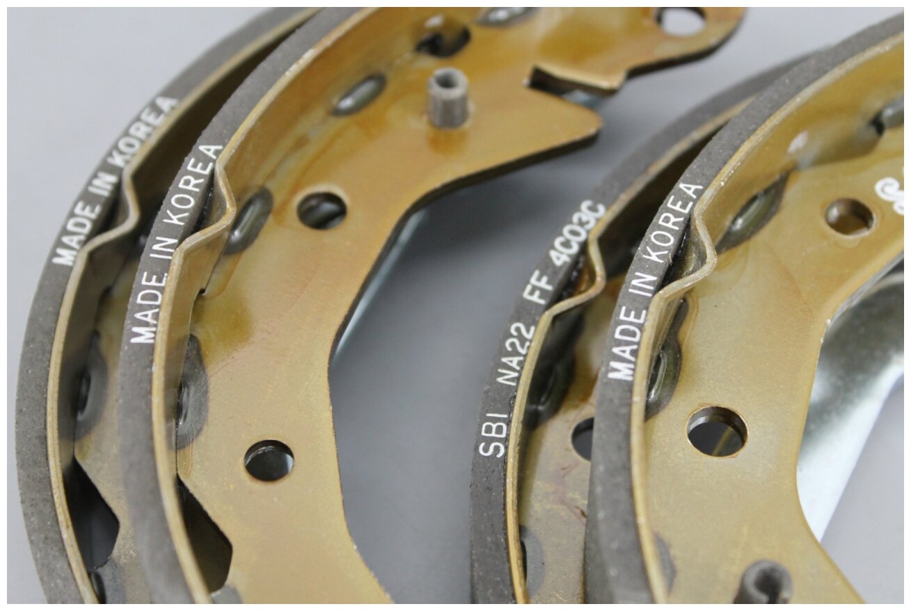 Колодки тормозные барабанные Sangsin Brake для DAEWOO Matiz V0.8 98-> V1.0 03->, 4 шт