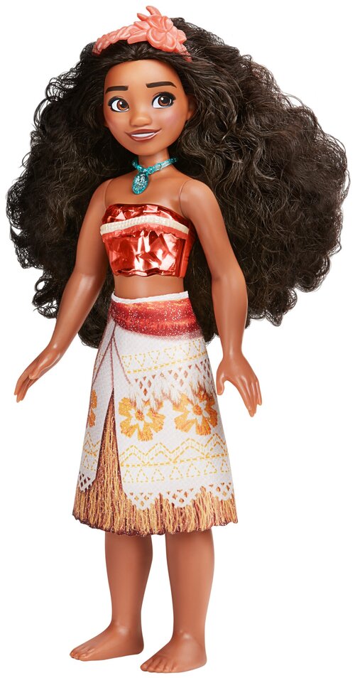 Кукла Hasbro Disney Princess Моана Royal Shimmer, 35,6 см, F0906 красный/коричневый
