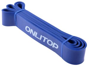 Эспандер ONLITOP, ленточный, многофункциональный, размер 208 х 4,5 х 0,5 см, нагрузка 17-54 кг, цвет синий