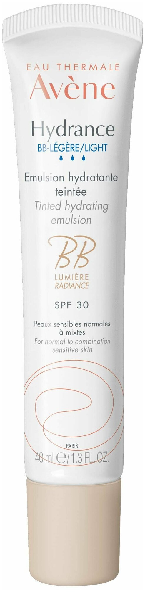 Эмульсия AVENE Гидранс BB-Legere Легкая тонирующая SPF30, 40 мл