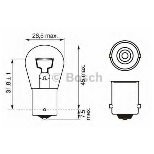 1987302607 BOSCH Лампа