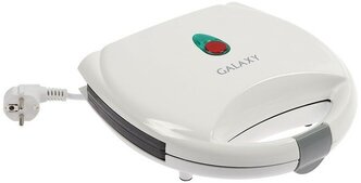 Вафельница электрическая Galaxy GL 2952, 850 Вт, орешки, антипригарное покрытие, белая