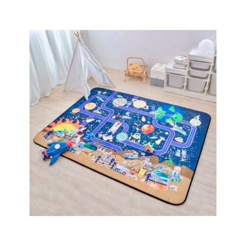 Купить Детский коврик Космические дороги 200*150 см толщина 15мм, КНР