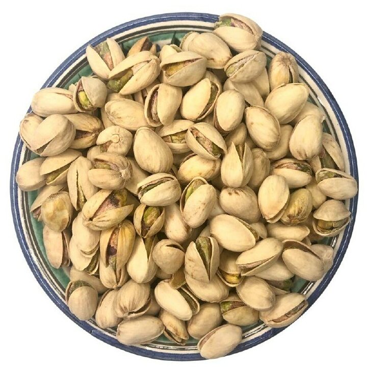 Калифорнийские неочищенные фисташковые орехи / жарено- соленые (1000 гр) / Урожай 2022 | ВитаминКО - фотография № 1