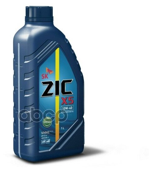 Zic Zic X5 Diesel 10w40 (1l)_масло Мотор! П/Синтapi Ci-4/Sl, Acea E7, A3/B3, A3/B4, Mb 228.3, Jaso Dh-1