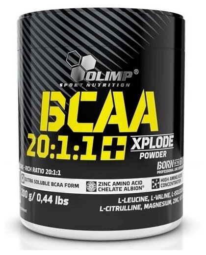 BCAA в порошке OLIMP BCAA Xplode 20:1:1 кола 200 гр.