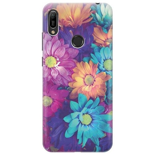 фото Ультратонкий силиконовый чехол-накладка для huawei y6 (2019) / honor 8a / honor 8a pro с принтом "много цветов" gosso