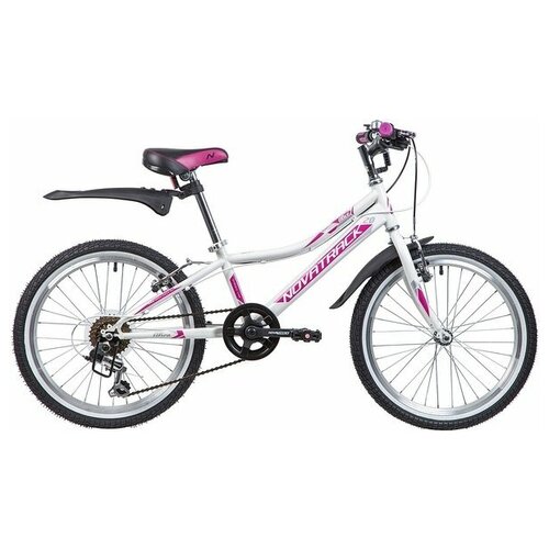 Подростковый горный MTB велосипед Novatrack Alice 20 2019 белый требует финальной сборки 1359500₽