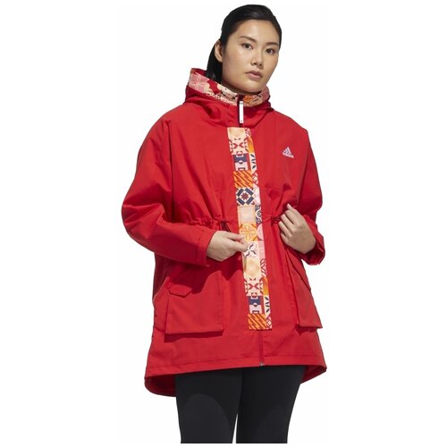 Куртка жен. HI3263/adidas/CNY LONG JKT/SCARLE/WHITE/размер XS