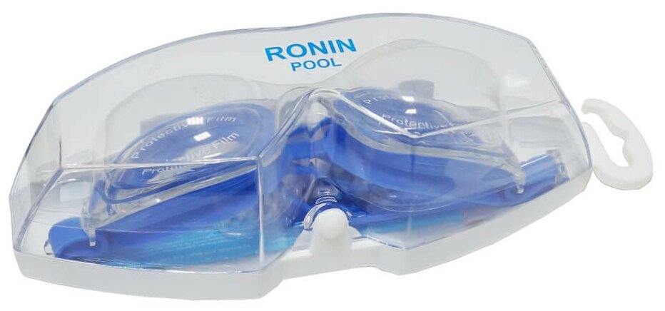 Очки для плавания Ronin POOL в футляре цв. синий