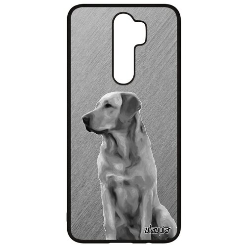 фото Противоударный чехол для // xiaomi redmi note 8 pro // "лабрадор" ретривер спасатель, utaupia, серый