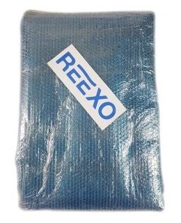 Пузырьковое покрывало Reexo Silver Cut серебристо-голубой 400 мкр для бассейна размера 8*36 м