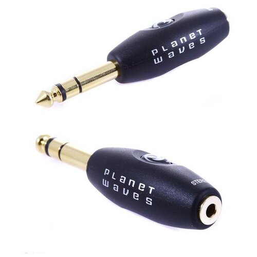 planet waves pw cgtpra 01 кабель custom jack jack угловые 30см Planet Waves PW-P047E переходник jack stereo (папа) - mini jack stereo (мама)