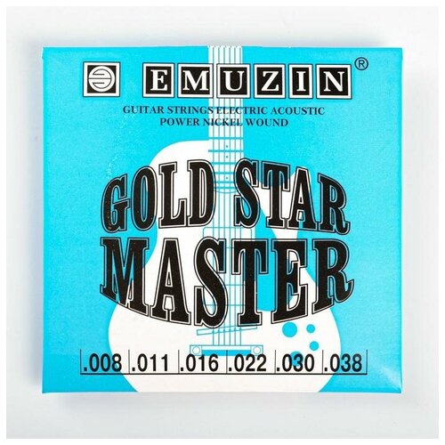 --- Струны "GOLD STAR MASTER" с обмоткой из нержавеющей стали /.008 - .038/