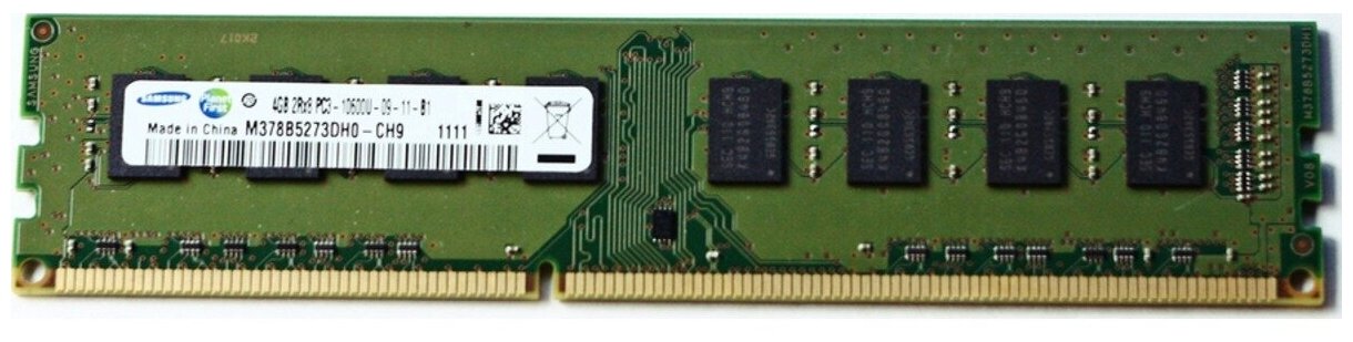 Модуль памяти Samsung DIMM DDR3, 4ГБ, 1333МГц, PC3-10600