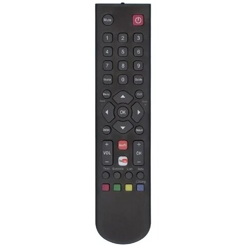 Пульт для TCL RC2000E02 YouTybe /Telefunken телевизор led 24 telefunken tf led24s75t2 белый 1366x768 50 гц usb scart vga s pdif