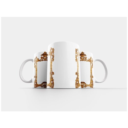 фото Кружка "рамка, золото, декоративный" 320 мл lotsprints
