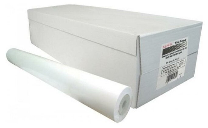 Xerox Бумага без покрытия Xerox 450L90001 Inkjet Monochrome Paper, рулон A0 36" 914 мм x 50 м, 80 г/м2