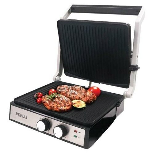 Электрогриль электрогриль для дома грильница 2500Вт регулировка температуры антипригарное покрытие регулировка наклона крышки 507000₽