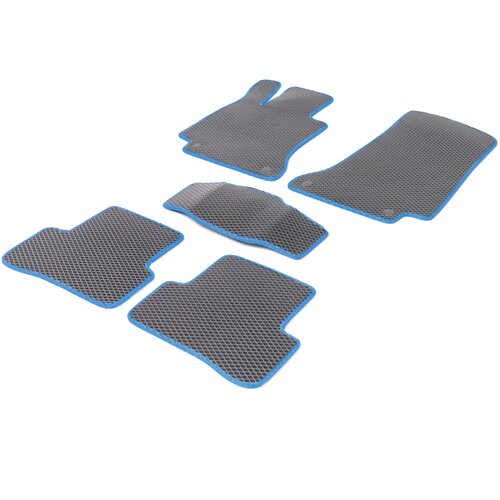 Автомобильные коврики EVA/Эва для - Hyundai Elantra III (XD) 2000 - 2006 Серый/синий