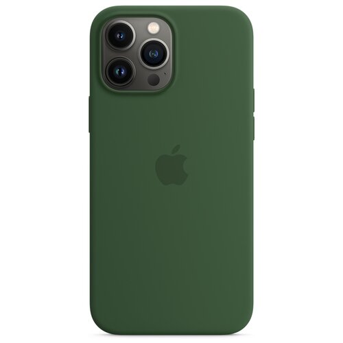 фото Чехол-накладка apple magsafe силиконовый для iphone 13 pro max зеленый клевер
