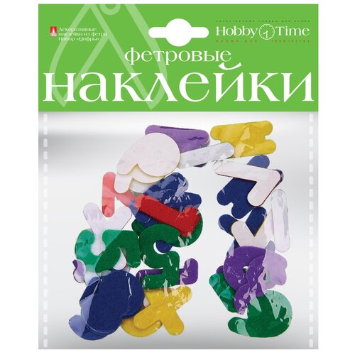 Декоративные наклейки из фетра. Набор № 25 цифры ( 2 вида ) , Арт. 2-093/25