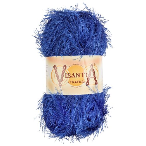 Пряжа Visantia Trafka ярко-синий (4), 100%полиэстер, 150м, 100г, 1шт