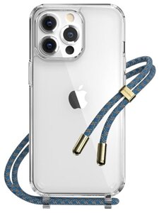 Фото Чехол Switcheasy Play Lanyard Shockproof Clear Case для iPhone 13 Pro Ocean (GS-103-209-115-198)