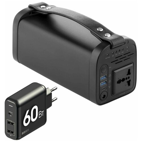 Внешний аккумулятор Power Bank Interstep 40000мAч черный 77071 1701500₽